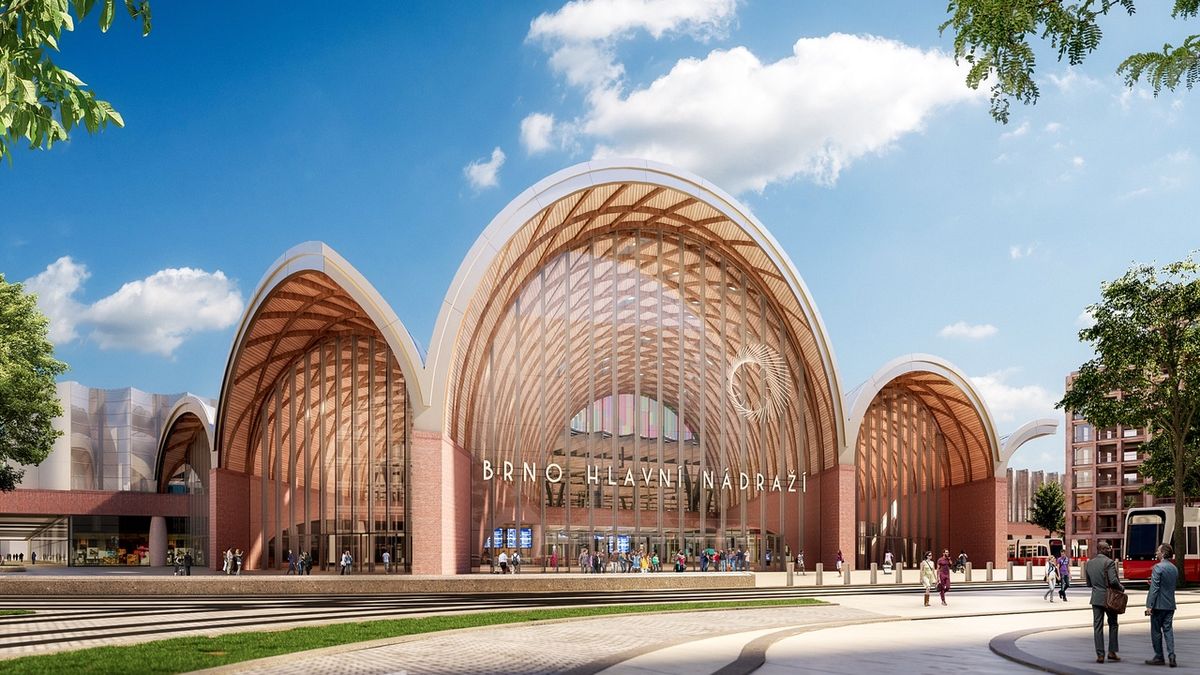 Projekt supermordního brněnského nádraží získal mezinárodní ocenění, zaujal oblouky i výhledem na katedrálu na Petrově